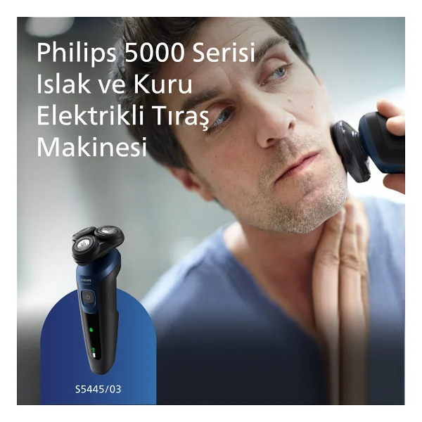 Philips S5445/03 Shaver Series 5000 Islak Kuru Tıraş Makinesi - Görsel 3