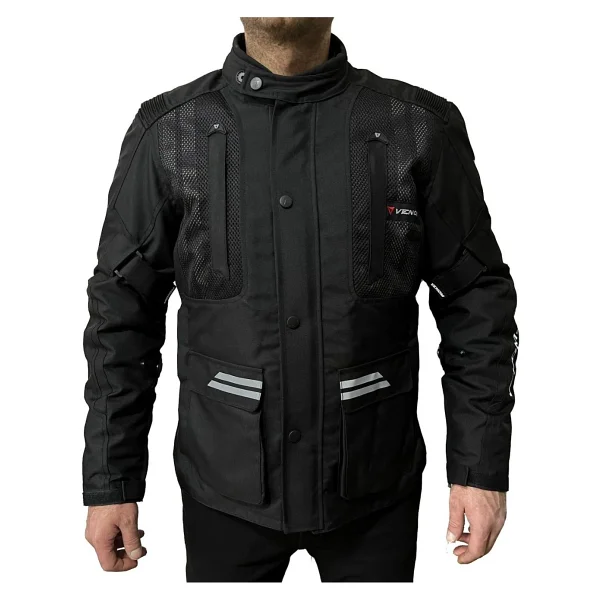 Venom Tourex Erkek Siyah 4 Mevsim Motosiklet Montu - Görsel 4