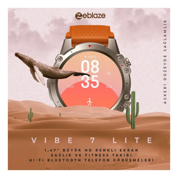 Zeblaze Vibe 7 Lite Siyah Akıllı Saat - Görsel 5