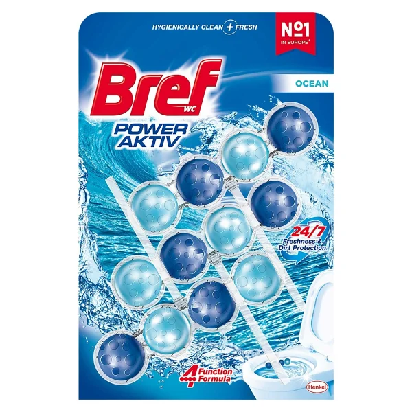 Bref Power Aktiv Okyanus Klozet Temizleyici 3'lü 24/7 Temizlik Ve Ferahlık Sağlar - Görsel 2