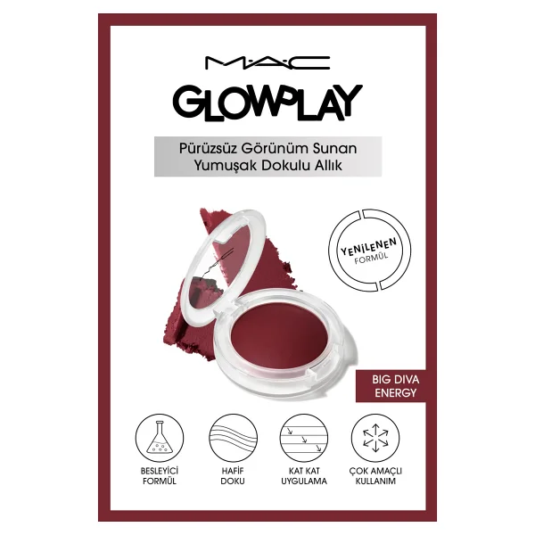 M.A.C Glow Play Yumuşak Dokulu Krem Allık - Görsel 6