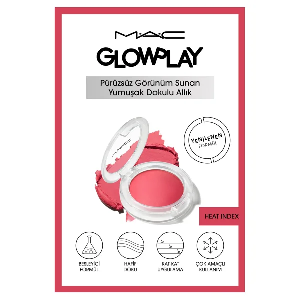 M.A.C Glow Play Yumuşak Dokulu Krem Allık - Görsel 8