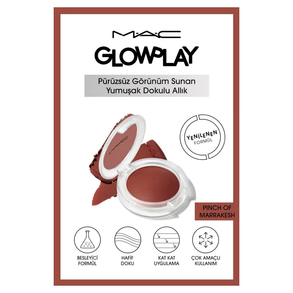 M.A.C Glow Play Yumuşak Dokulu Krem Allık - Görsel 9