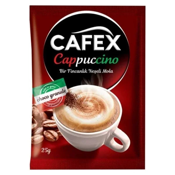 Cafex Cappuccino 10 Adet Choco Grranule - Öğütülmüş - Görsel 2