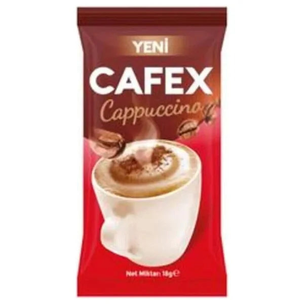 Cafex Cappuccino 18 Gr 25 Adet - Öğütülmüş - Görsel 2