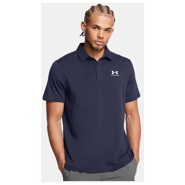 Under Armour Icon 1386608-100 Beyaz Kısa Kollu Polo Yaka Erkek Tişört - Görsel 9