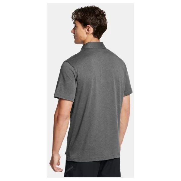 Under Armour Icon 1386608-025 Gri Kısa Kollu Polo Yaka Erkek Tişört - Görsel 2