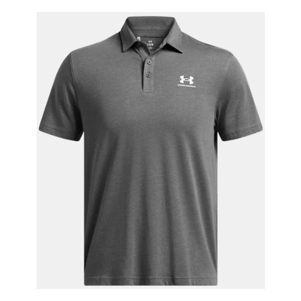 Under Armour Icon 1386608-025 Gri Kısa Kollu Polo Yaka Erkek Tişört - Görsel 3