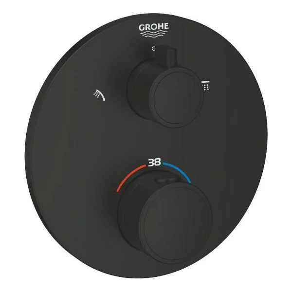 Grohe Grohtherm 1022082430 2 Çıkışlı Divertörlü Termostatik Banyo Bataryası - Görsel 6