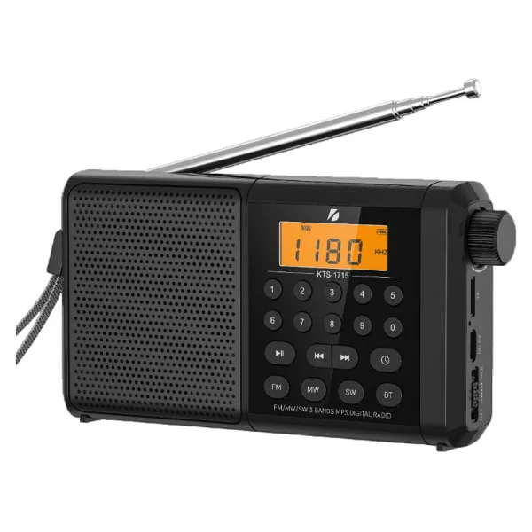 Koçakelektronik Ktf-1715 Dijital Ekranlı Saatli Manuel Kanal Arama & Kayıt Özellikli Fm Radyo Bluetooth Hoparlör - Görsel 6