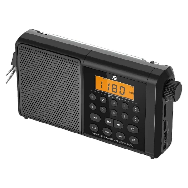 Koçakelektronik Ktf-1715 Dijital Ekranlı Saatli Manuel Kanal Arama & Kayıt Özellikli Fm Radyo Bluetooth Hoparlör - Görsel 3