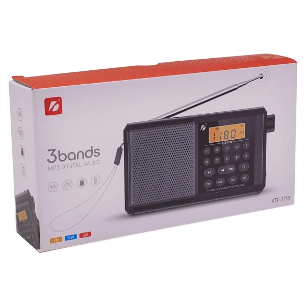 Koçakelektronik Ktf-1715 Dijital Ekranlı Saatli Manuel Kanal Arama & Kayıt Özellikli Fm Radyo Bluetooth Hoparlör - Görsel 4