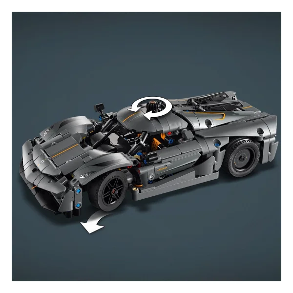 Lego 42173 Technic Koenigsegg Jesko Absolut Gri Hiper Araba - Görsel 3