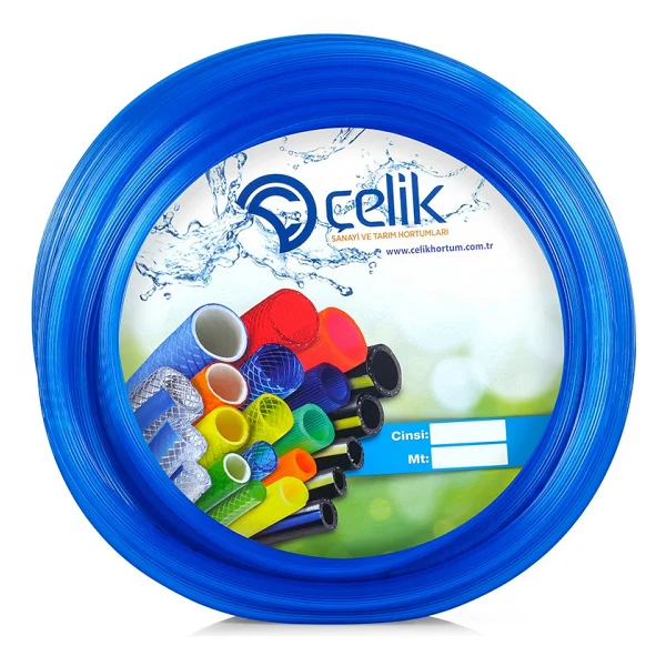 Çelik Pvc Silikonlu Naturel Su Hortumu Mavi Renk 3/4 ( İç Çap :19 Mm) 30 Metre 6 Kg - Görsel 2
