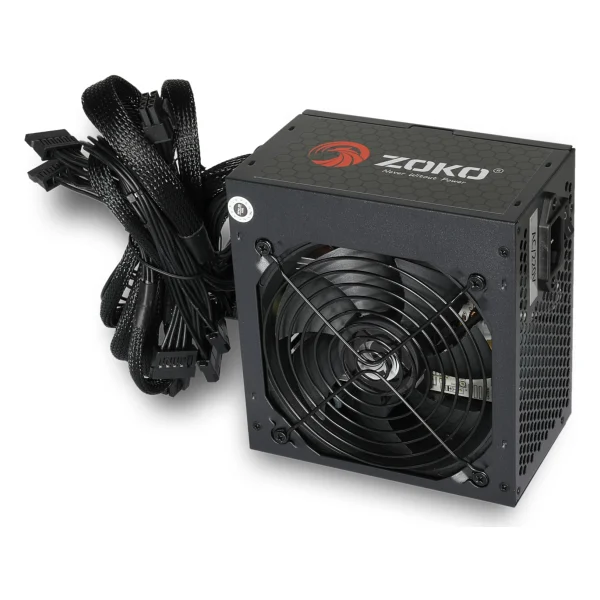 Zoko Zk600 600w 12 Cm Fanlı Siyah Güç Kaynağı - Görsel 4