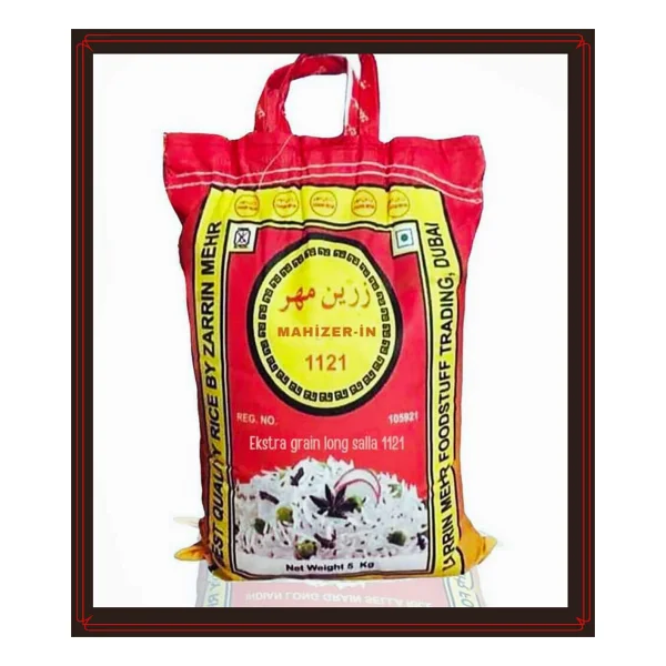 Zarrin Mehr 5 Kg Eksta Uzun Taneli Basmati Pirinç 1121 Grain Long Kaliteli Pirinç - 1,5 Gr - Görsel 3