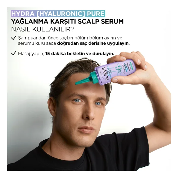 L'oreal Paris Elseve Hydra Pure Peeling Etkili Saç Derisi Serumu 102 Ml - Görsel 8
