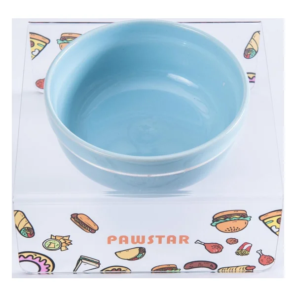 Pawstar Fast Food Tekli Seramik Pleksi Mama Ve Su Kabı Kedi Köpek Mama Su Kabı - Görsel 2