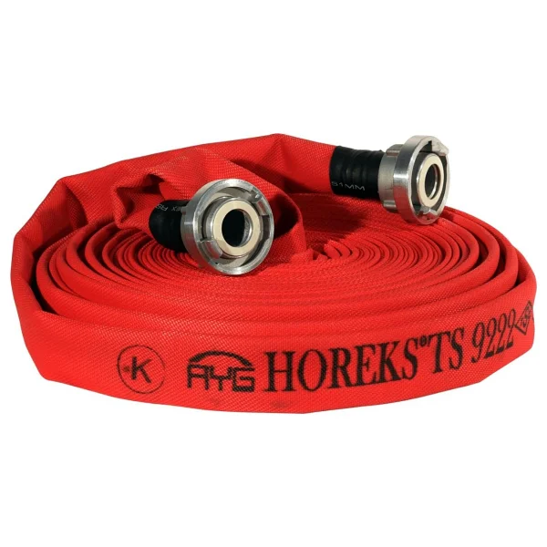 Kkdavm 2"(2 Parmak) Içi Kauçuk Dışı Pu Kaplı Kırmızı 20 Metre Yangın Hortumu Ts 9222 Sertifikalı - Görsel 4
