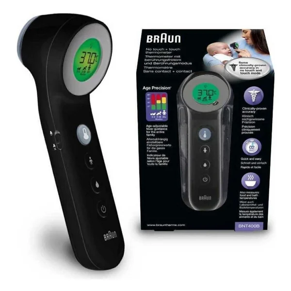 Braun Bnt 400b Alından Temassız Ateş Ölçer Siyah - Görsel 6