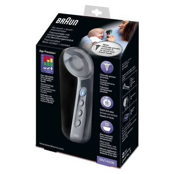 Braun Bnt 400b Alından Temassız Ateş Ölçer Siyah - Görsel 2