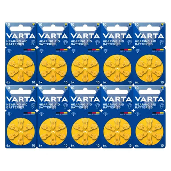 Varta 10 Numara 6'lı 10 Paket İşitme Cihazı Pili - Görsel 3