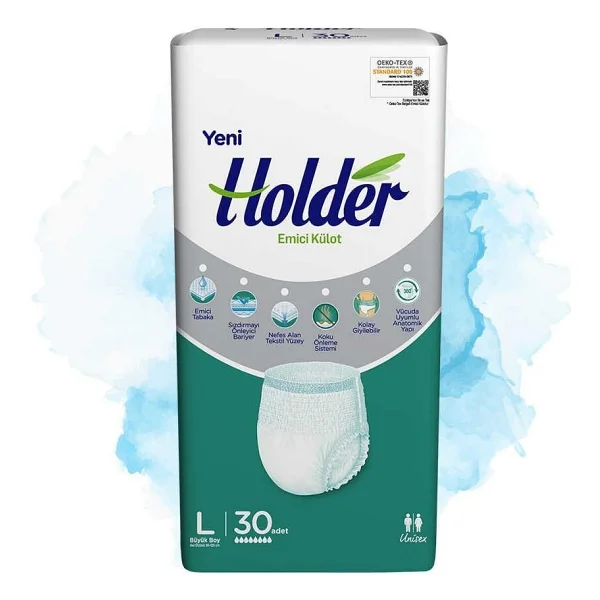 Holder Emici Külot Büyük Boy L 30'lu 3 Adet Hasta Bezi - Görsel 2