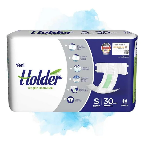 Holder Belbantlı Küçük Boy S 30'lu 4 Adet Hasta Bezi - Görsel 2