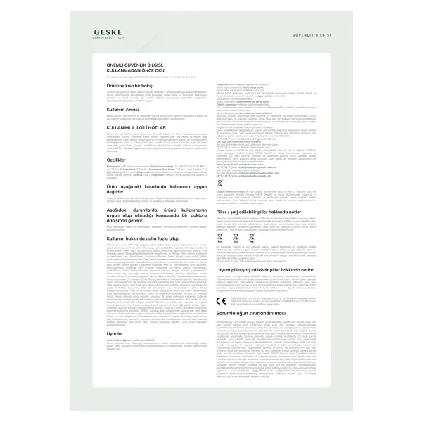 Geske Microcurrent 6 İn 1 Yüz Germe Cihazı - Görsel 7