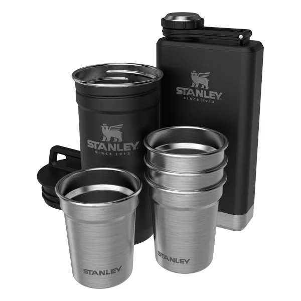 Stanley Adventure Çelik Siyah Shot Bardak ve Matara Seti - Görsel 2