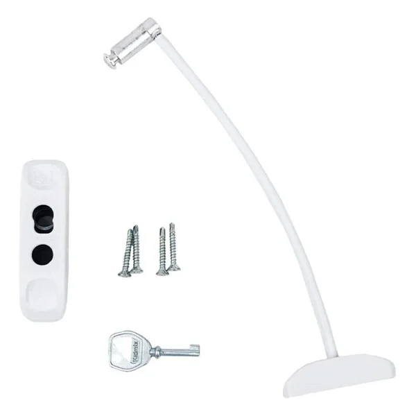 Kidmix Halatlı Pvc Pimapen Kapı Pencere Emniyet Kilidi 8 Adet Beyaz - Görsel 7