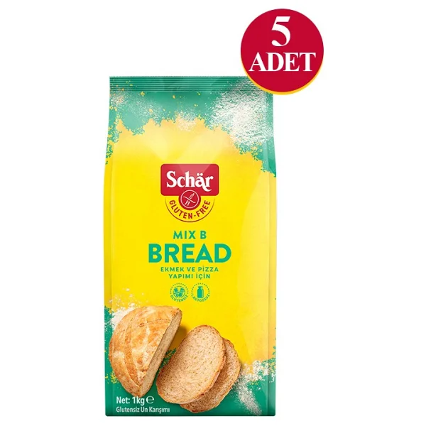 Schar Mix B 1 Kg 5'li Glutensiz Ekmeklik Un Karışımı - Görsel 2
