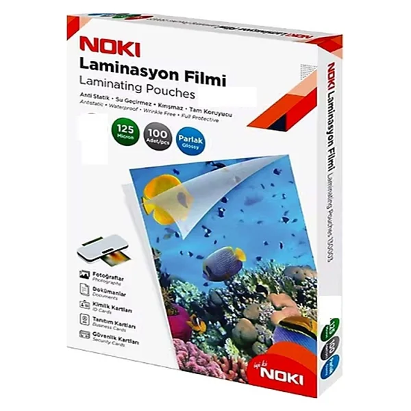 Noki 130007 78x102 Mm 125 Mikron 100'lü Laminasyon Kağıdı - Görsel 2