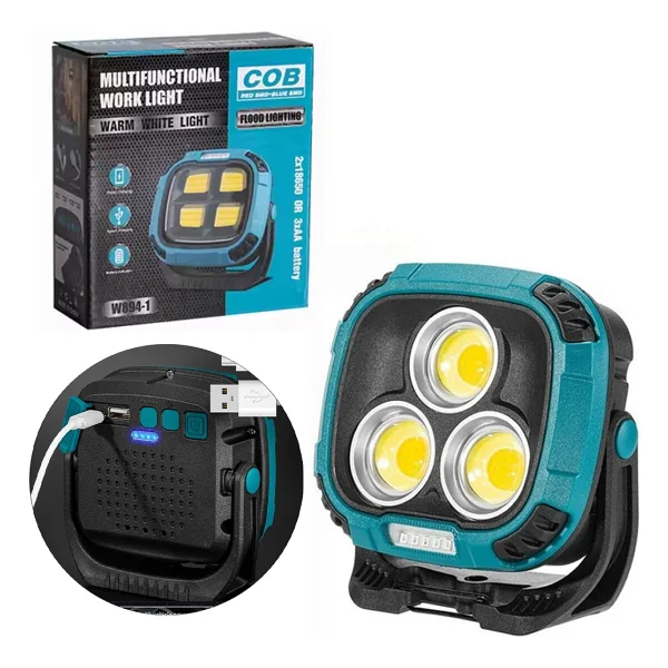 Ayt Powermaster Mx-W891 7000 Lümel Çalışma Lambası Şarjlı 3 Modlu 30 Watt Işıldak Aydınlatma Kamp Lambası - Görsel 7