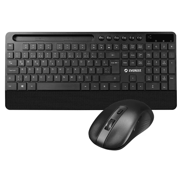 Everest Km-9676 Siyah Kablosuz Klavye Mouse Seti - Görsel 2