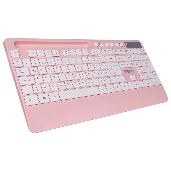 Everest Km-9676 Pembe Kablosuz Klavye Mouse Seti - Görsel 5