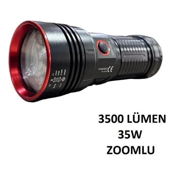 Powerdex Pd-10200 3200 Lümen LED Şarjlı El Feneri - Görsel 2