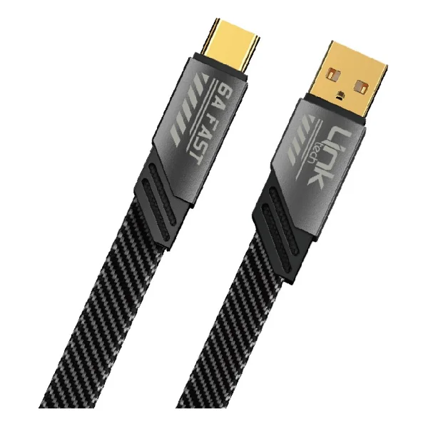 Linktech K470 Mecha Style 1.2 M Gri USB To Type-C Hızlı Şarj Kablosu - Görsel 3