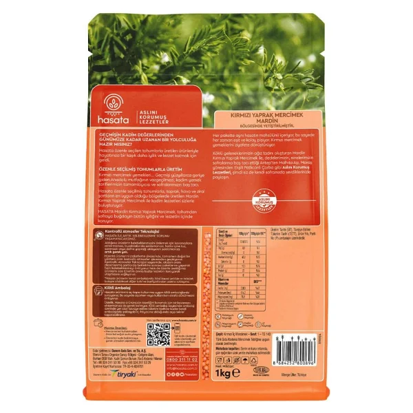 Hasata Mardin Kırmızı Mercimek 1 Kg 12'li - Görsel 2