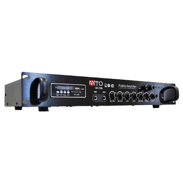 Mito Az-2100 2 Bölgeli 100 Watt Hat Trafolu Anfi Mikser - Görsel 2