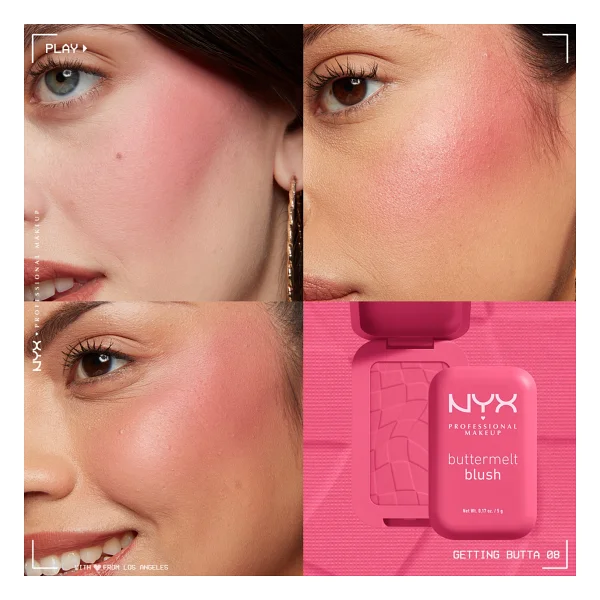 Nyx Professional Makeup Buttermelt 08 Getting Butta Krem Allık - Görsel 4