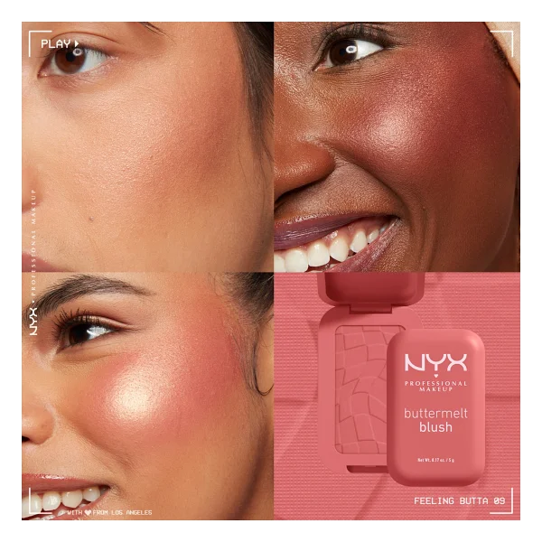 Nyx Professional Makeup Buttermelt 09 Feeling Butta Krem Allık - Görsel 4