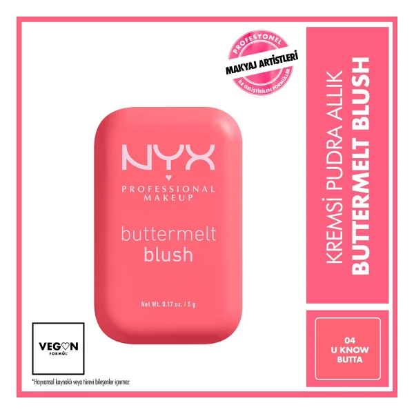 Nyx Professional Makeup Buttermelt 04 U Know Butta Krem Allık - Görsel 6
