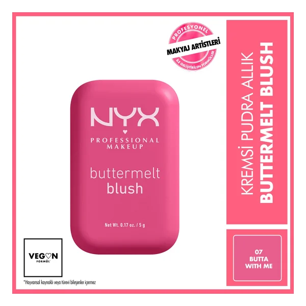Nyx Professional Makeup Buttermelt 07 Butta With Time Krem Allık - Görsel 8