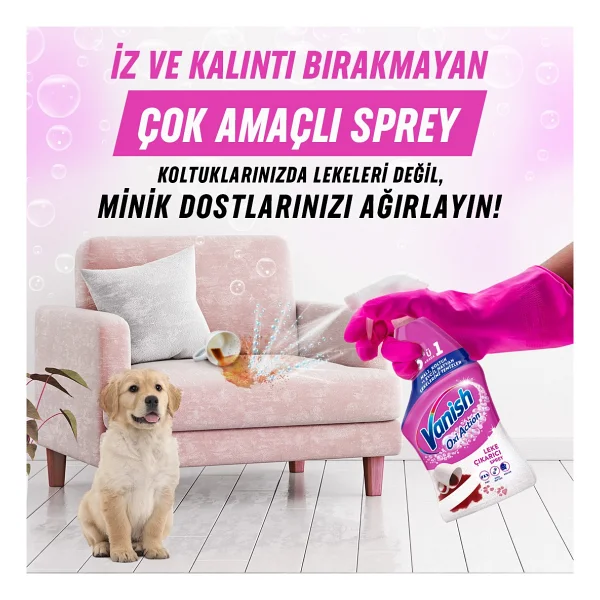 Vanish Kosla Evcil Hayvan Leke Çıkarıcı Ve Koku Giderici Sprey 500 Ml - Görsel 4