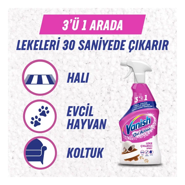 Vanish Kosla Evcil Hayvan Leke Çıkarıcı Ve Koku Giderici Sprey 500 Ml - Görsel 5