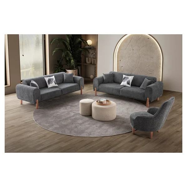 Edsy Home Armoni 3+3+1 Koltuk Takımı Krem - Görsel 2