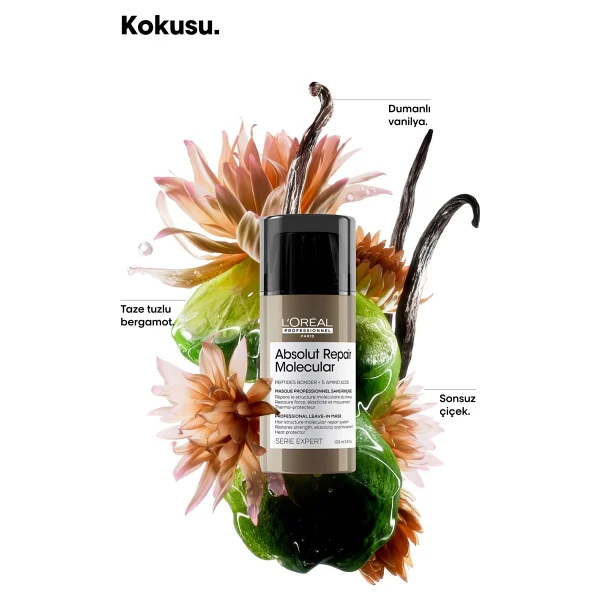 L'oreal Paris Absolut Repair Molecular 100 Ml Durulanmayan Saç Maskesi - Görsel 4