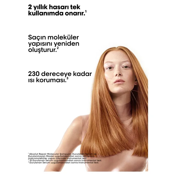 L'oreal Paris Absolut Repair Molecular 100 Ml Durulanmayan Saç Maskesi - Görsel 6