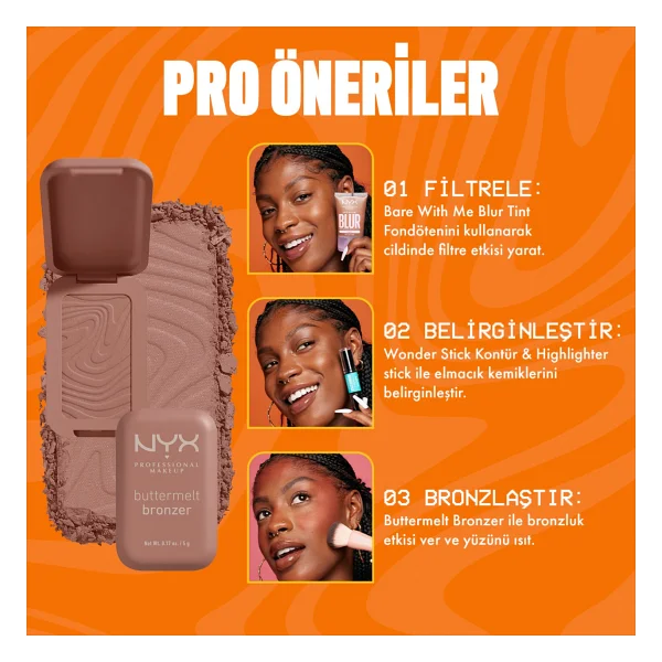 Nyx Professional Makeup Buttermelt 04 Butta Buscuit Bronzer - Görsel 7